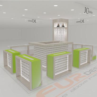 ออกแบบร้านมือถือ JC Mobile : Accessories Shop ห้าง Imperial World สำโรง